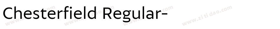 Chesterfield Regular字体转换